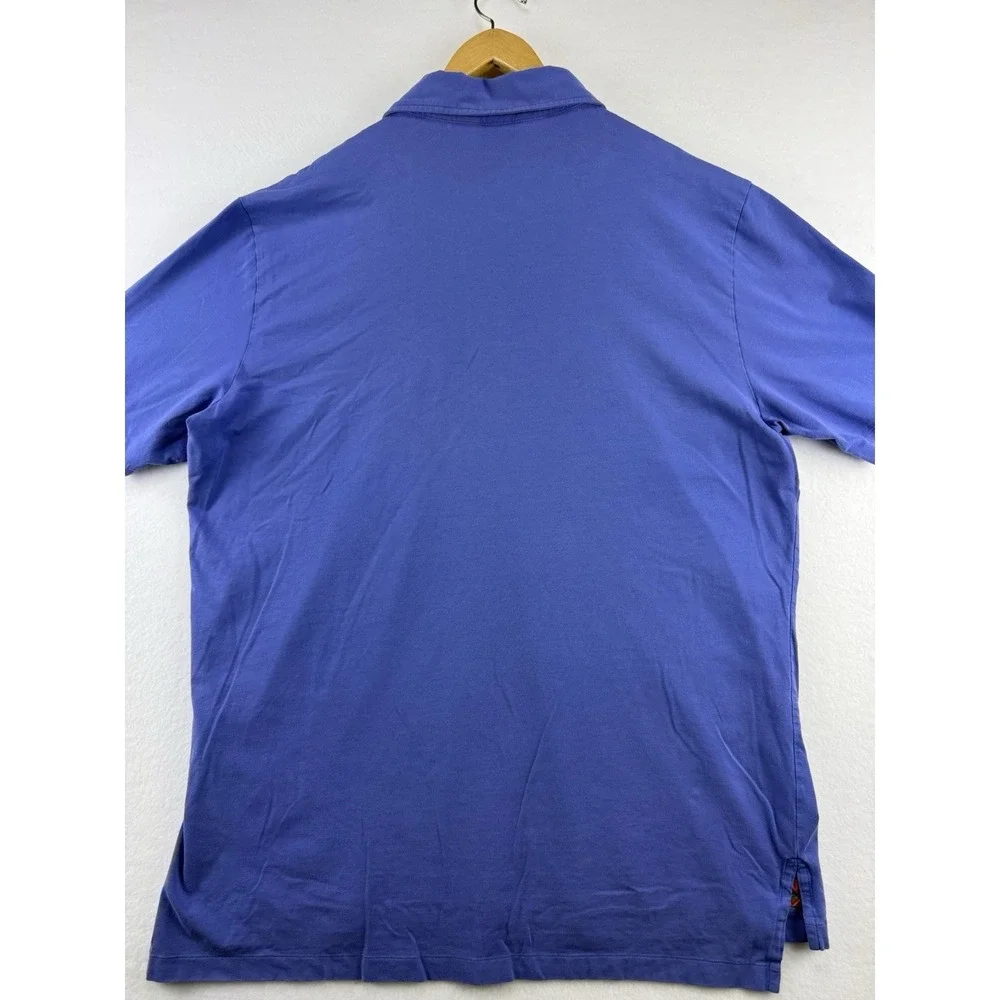 Polo Golf Ralph Lauren Shirt Mens‎ Extra Large Blue Stretch Lisle White Pony